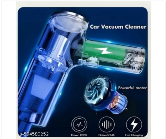 3 in 1 Mini Car Vacuum – Wireless, Rechargeable, Blower & Dust Cleaner for Car, Home & Keyboard
